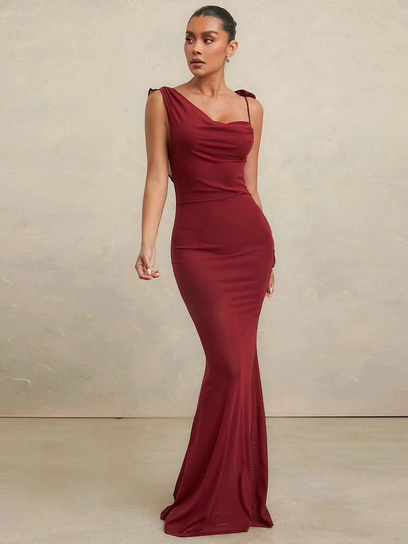 LLstyle Asymmetrical Elegant Maxi Dress