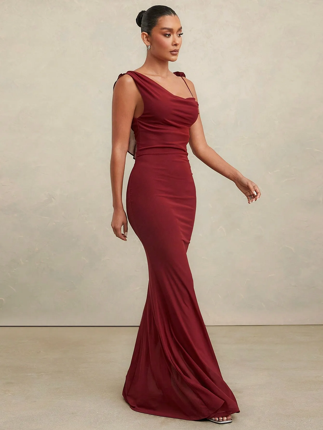 LLstyle Asymmetrical Elegant Maxi Dress