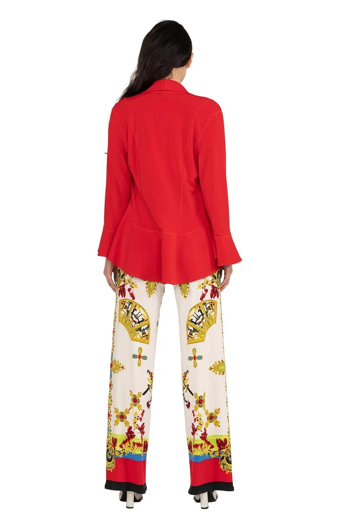 Long Back DBL Round Jacket Solid
