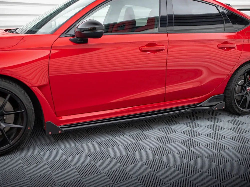 Maxton Design - SIDE SKIRTS DIFFUSERS V.1   FLAPS HONDA CIVIC TYPE-R MK 11