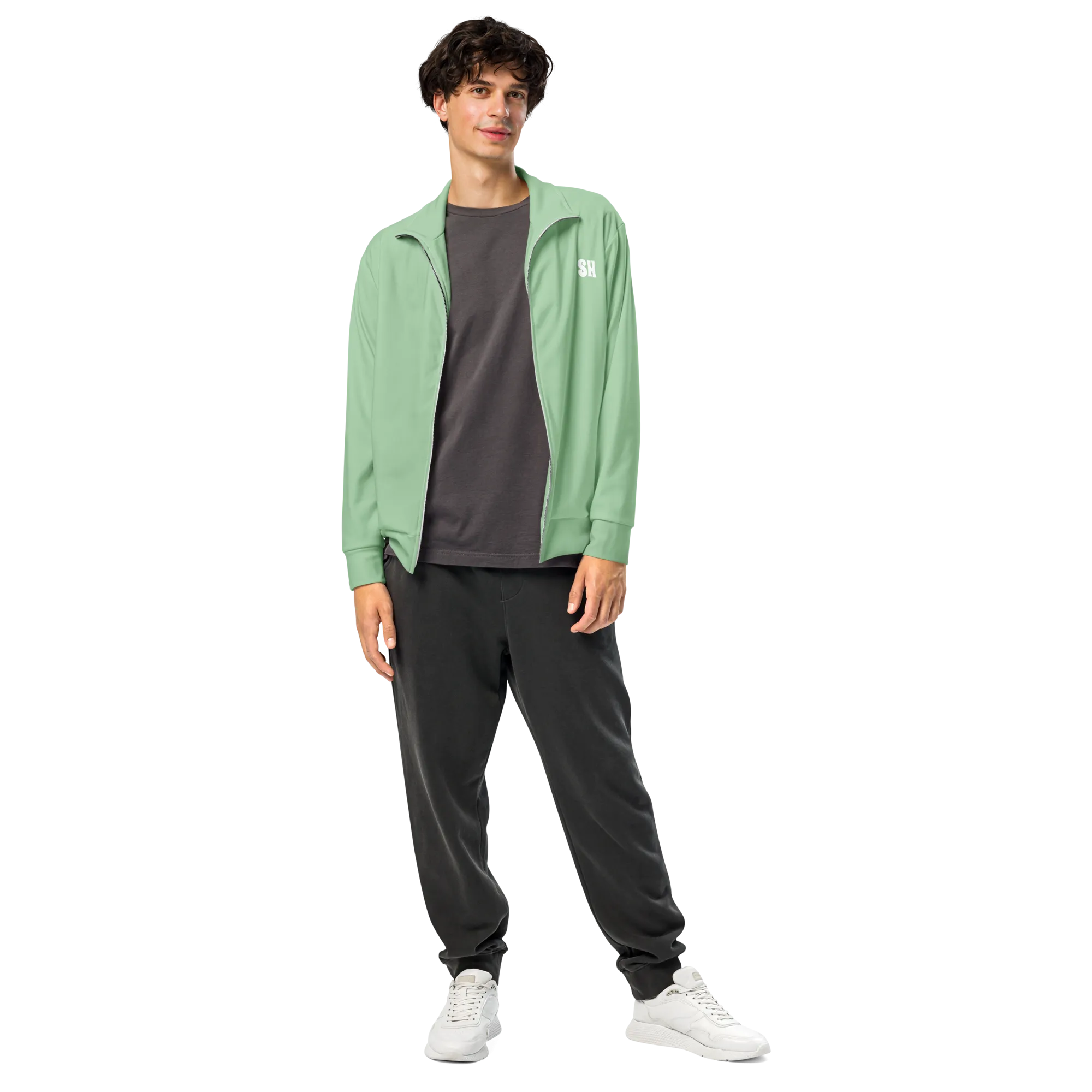 Men's track jacket - Palm Green