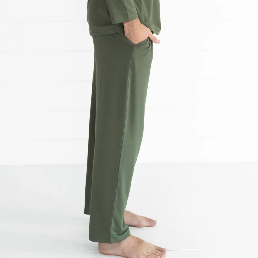 Olive Cozy Men's Pajama Pants
