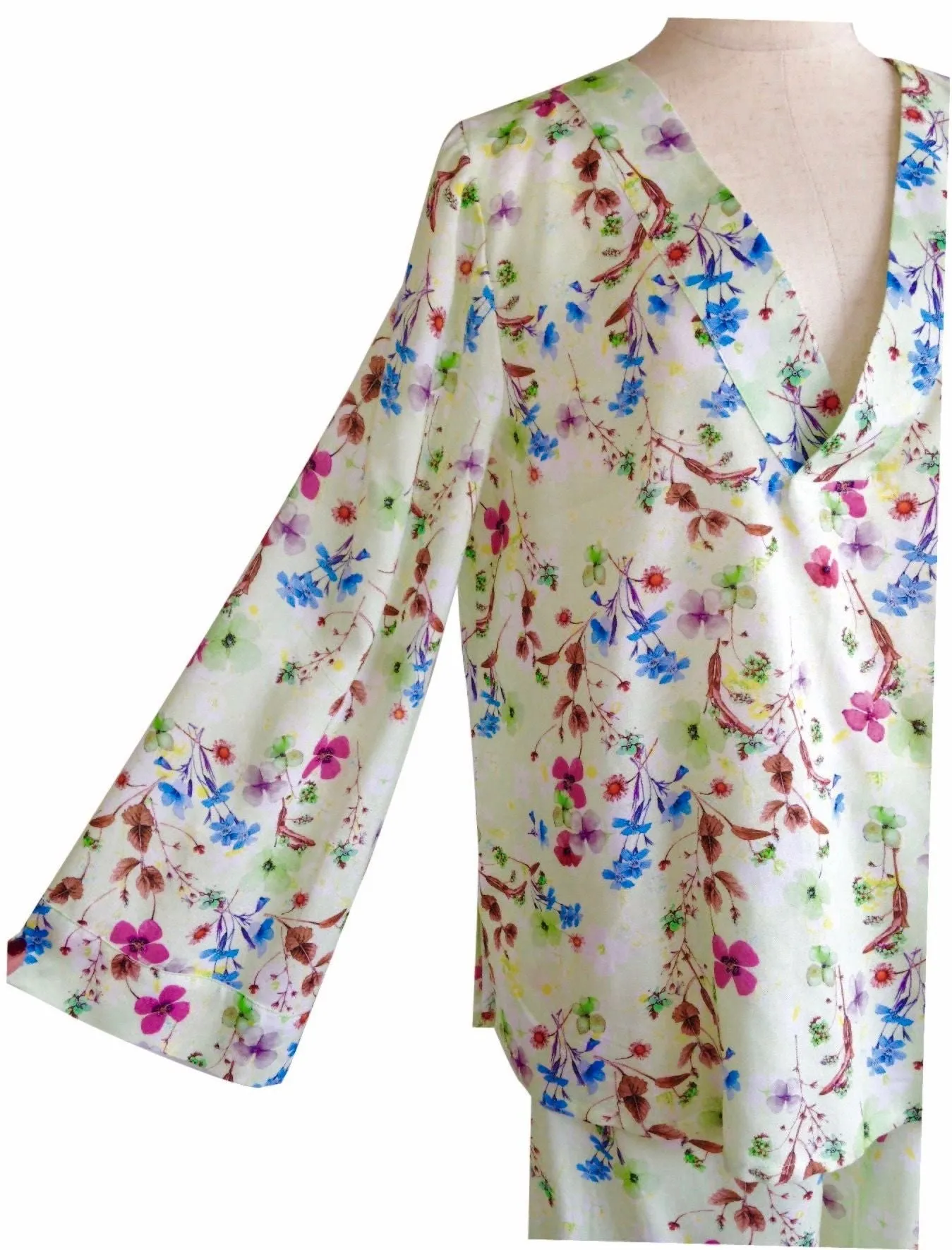 Pajama Set Up Pansy Mint