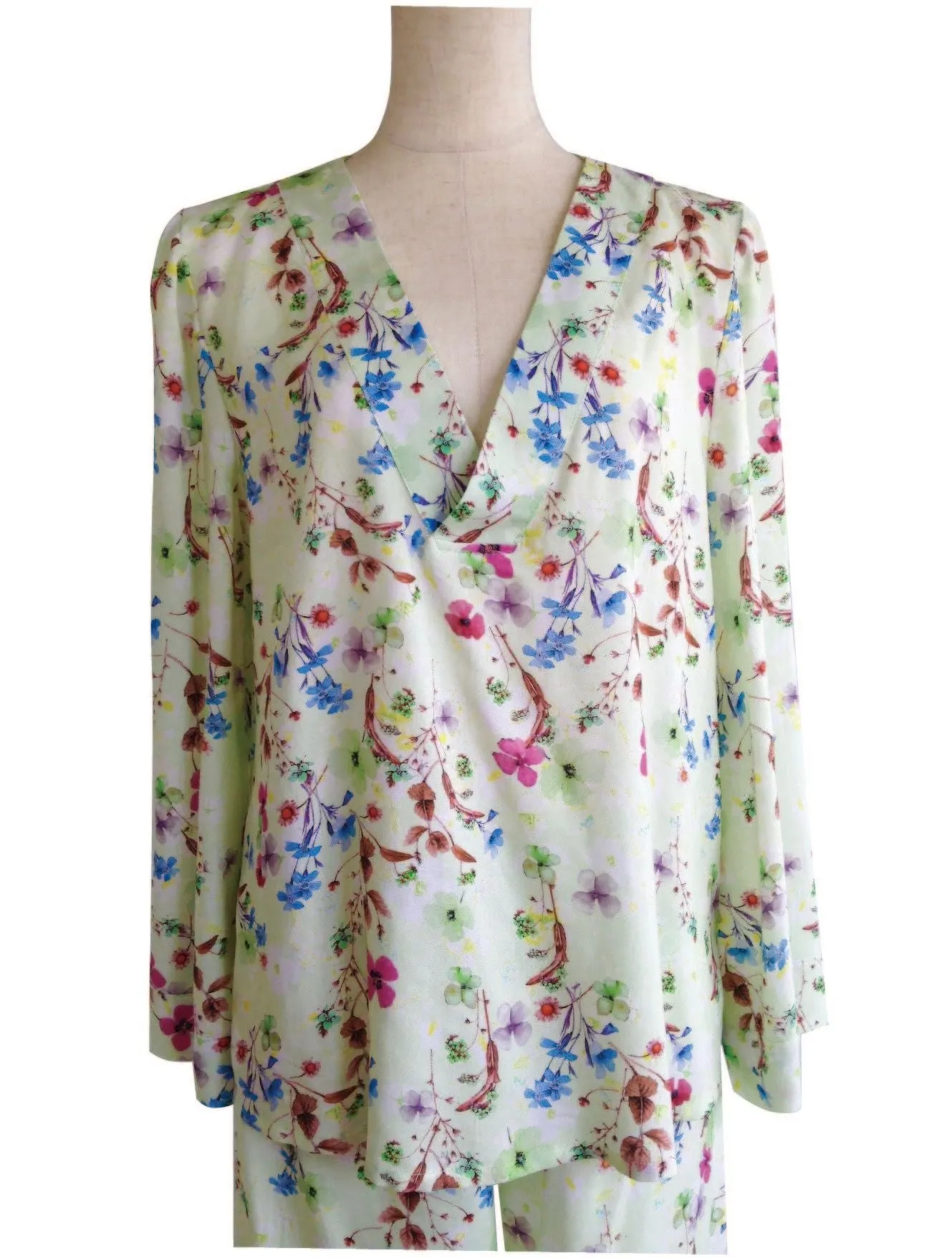 Pajama Set Up Pansy Mint