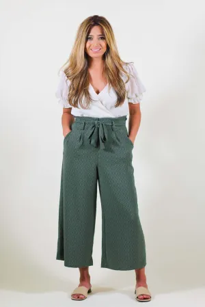 Paperbag Wide-leg Pants