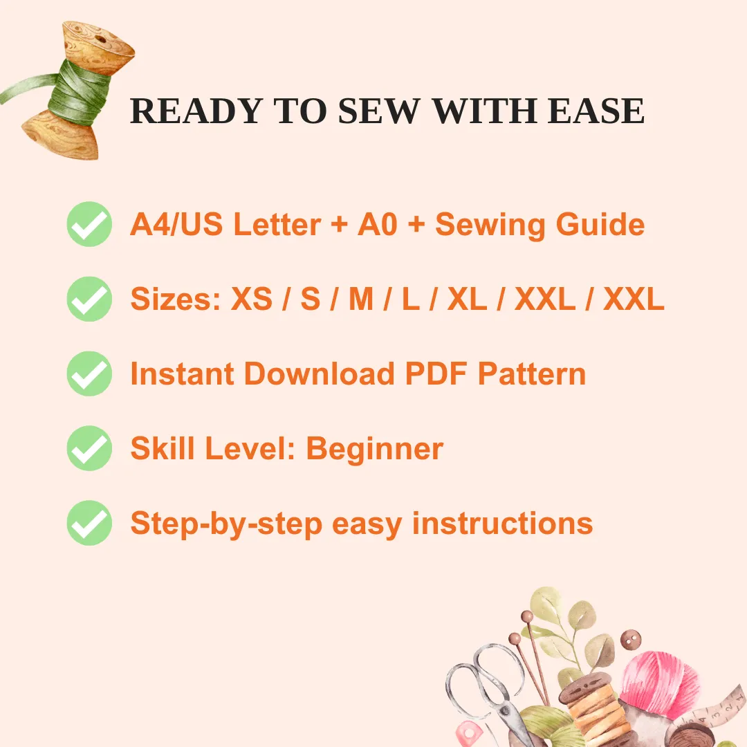 Pencil Skirt PDF Sewing Pattern