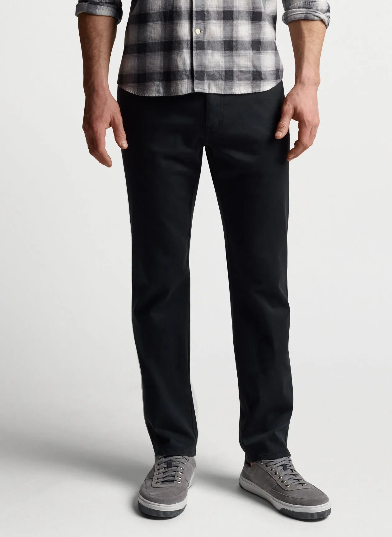 Peter Millar Ultimate Sateen Five-Pocket Pant | Black