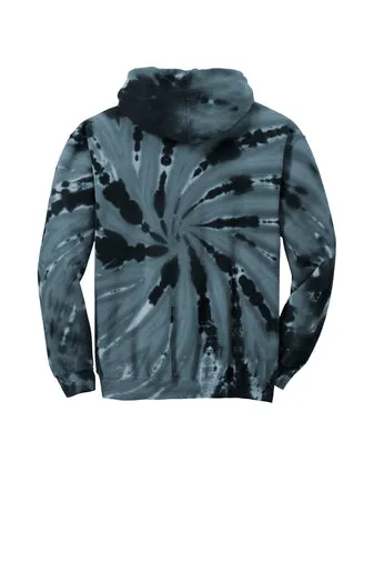 Port & Company Youth Tie-Dye Pullover Hooded Sweatshirt - Black