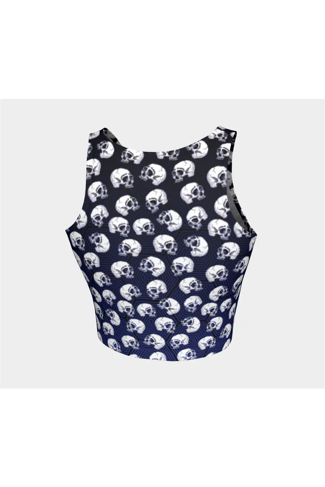 Skull Print Athletic Top