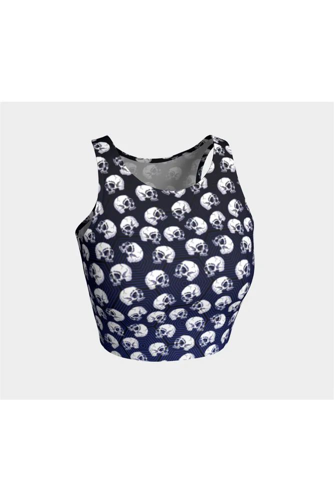 Skull Print Athletic Top