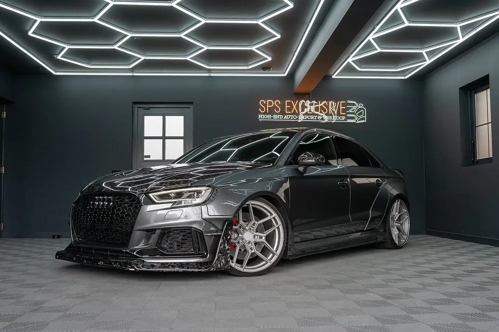 SPECTER PLUS Side Skirts for Audi RS3 8V.5 2018-2020 Carbon Fiber/FRP