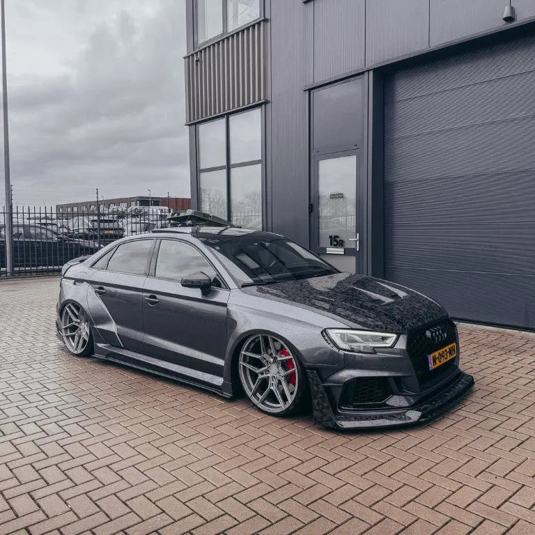 SPECTER PLUS Side Skirts for Audi RS3 8V.5 2018-2020 Carbon Fiber/FRP