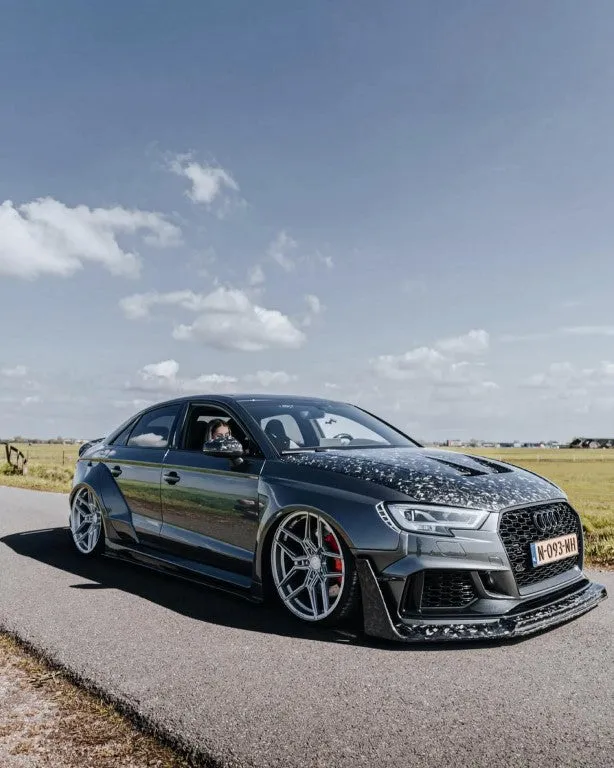 SPECTER PLUS Side Skirts for Audi RS3 8V.5 2018-2020 Carbon Fiber/FRP