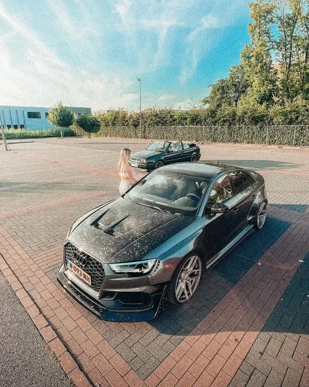 SPECTER PLUS Side Skirts for Audi RS3 8V.5 2018-2020 Carbon Fiber/FRP