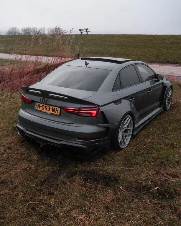 SPECTER PLUS Side Skirts for Audi RS3 8V.5 2018-2020 Carbon Fiber/FRP