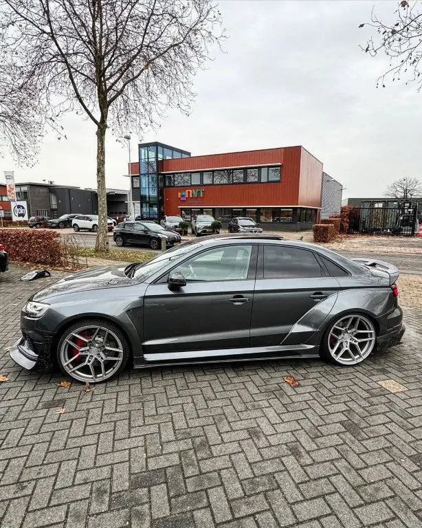 SPECTER PLUS Side Skirts for Audi RS3 8V.5 2018-2020 Carbon Fiber/FRP