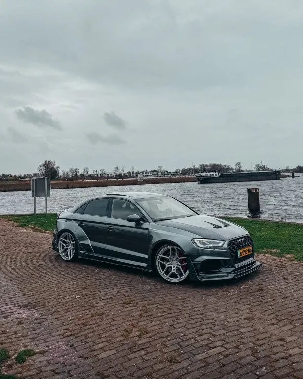 SPECTER PLUS Side Skirts for Audi RS3 8V.5 2018-2020 Carbon Fiber/FRP