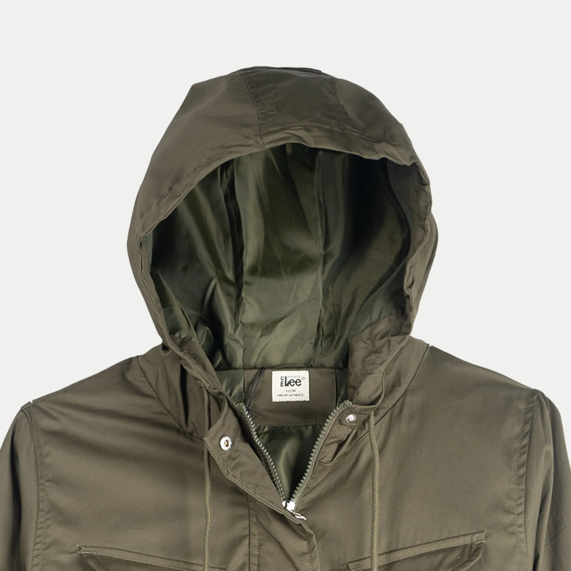 Stylistic Mr. Lee Ladies Basic Hoodie Jacket for Women Trendy Fashion High Quality Apparel Comfortable Casual Jacket for Women Loose Fit 132637 (Fatigue)