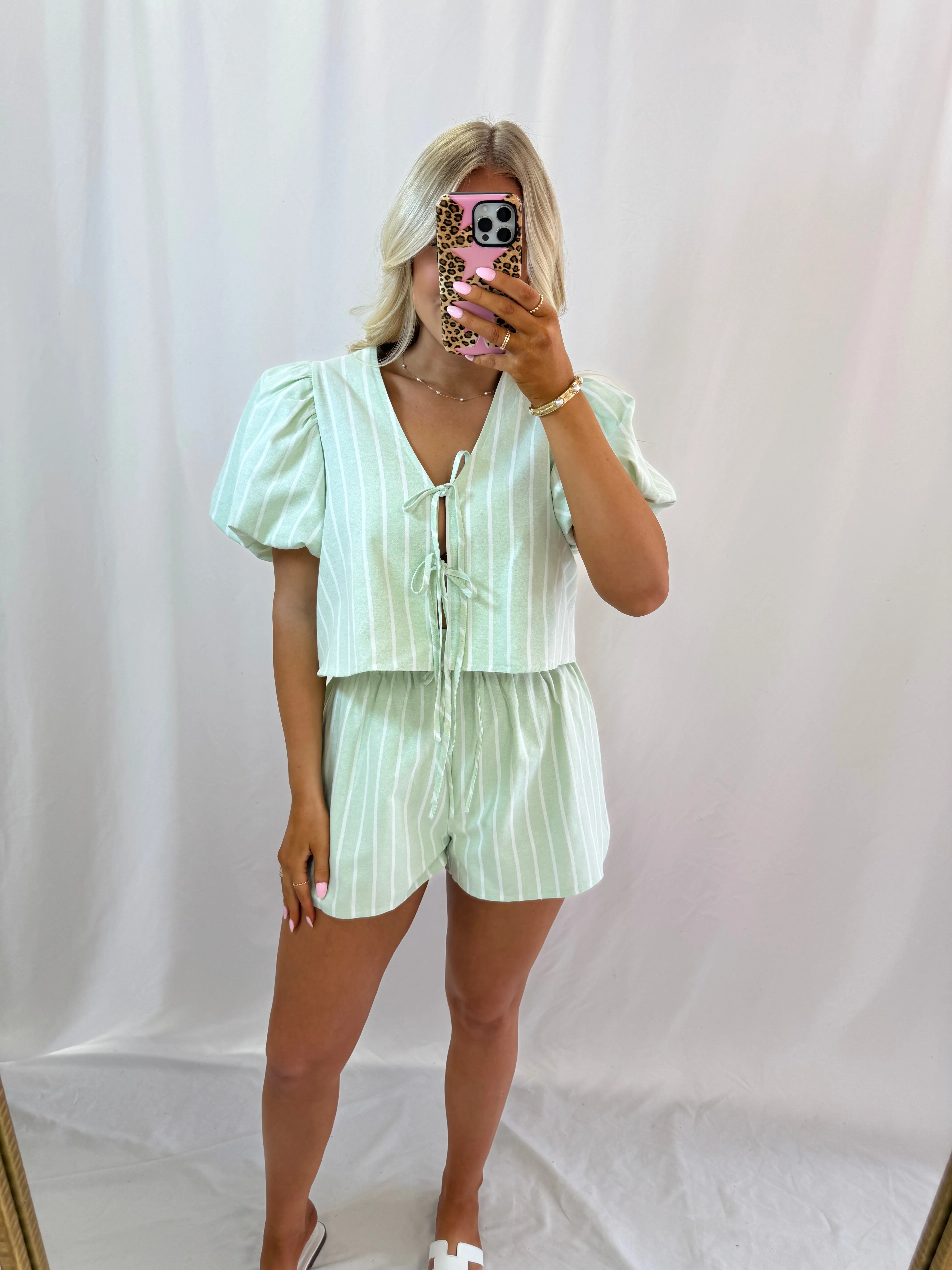 Sun   Fun Set (top   shorts) GREEN