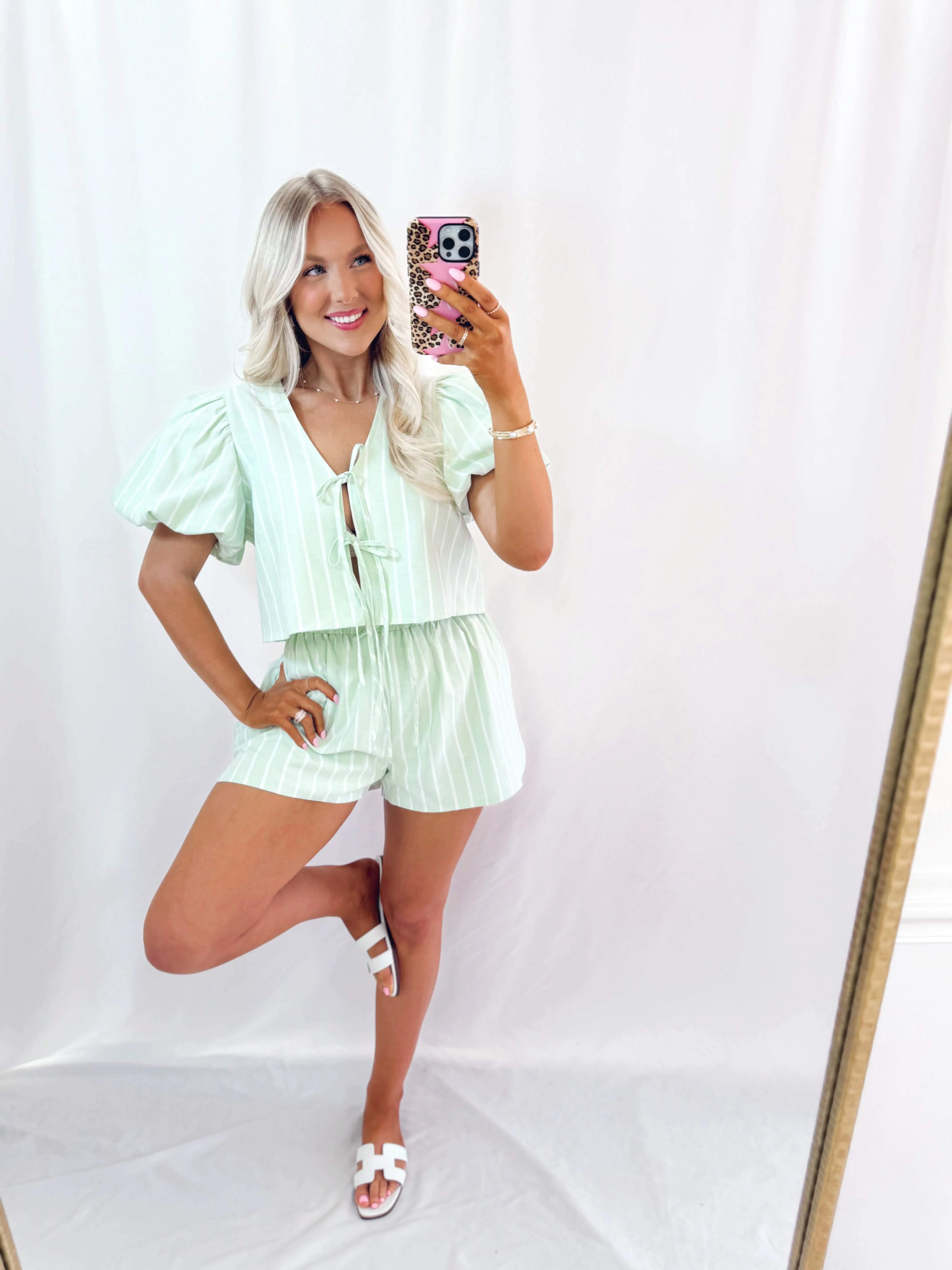 Sun   Fun Set (top   shorts) GREEN