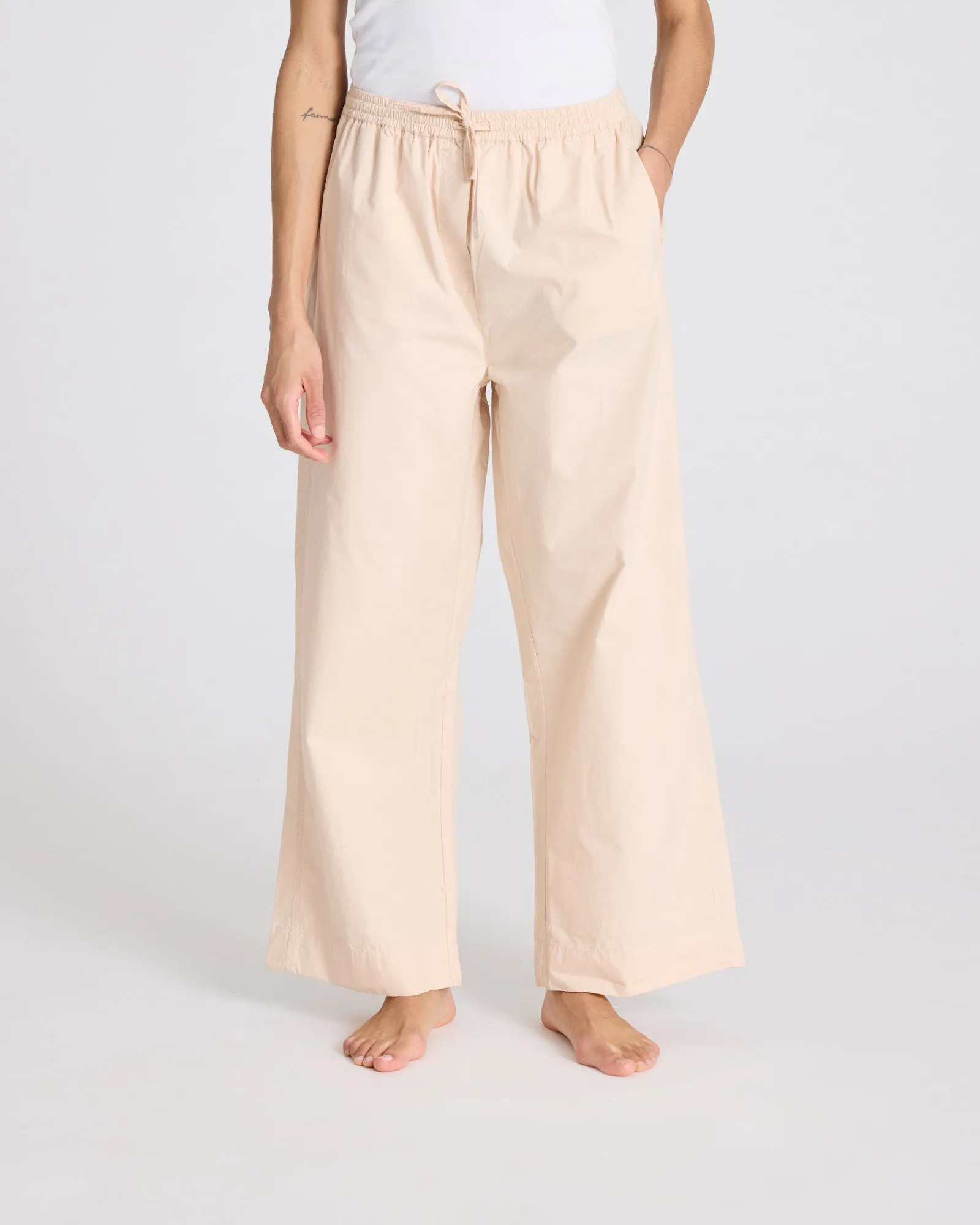 Thilde Pant Poplin GOTS 243975 - Smoke Gray