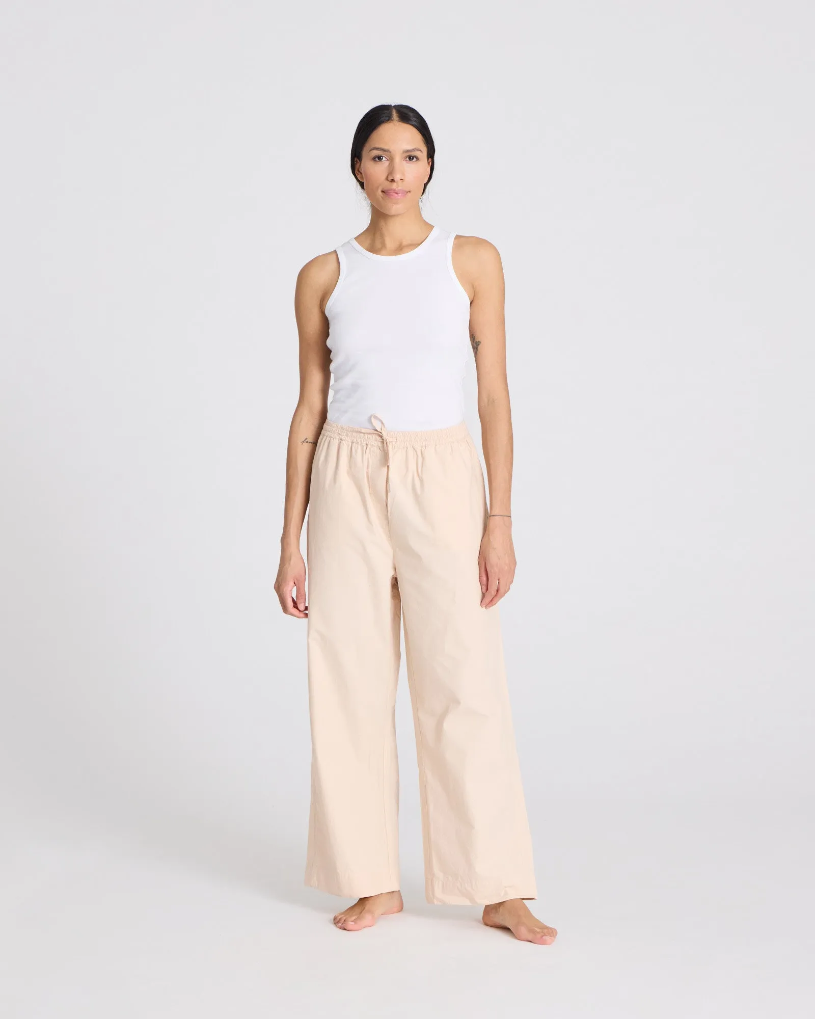 Thilde Pant Poplin GOTS 243975 - Smoke Gray