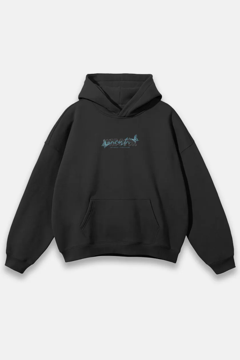 UC07 Resurgence Oversized Hoodie - Black/Blue