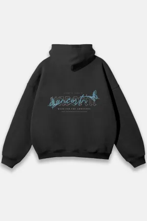 UC07 Resurgence Oversized Hoodie - Black/Blue
