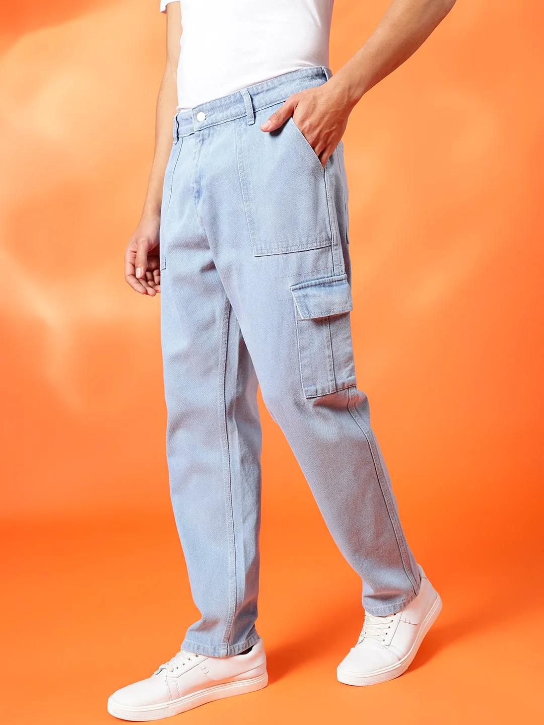 Ultimate Comfort: Men's Relaxed Fit Low Distress Jeans for Effortless Style