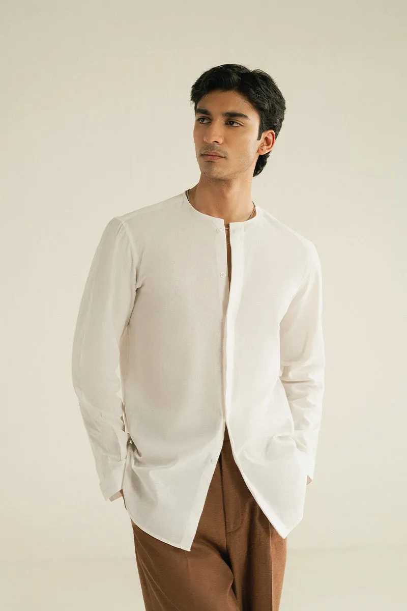 WHITE COTTON SHIRT