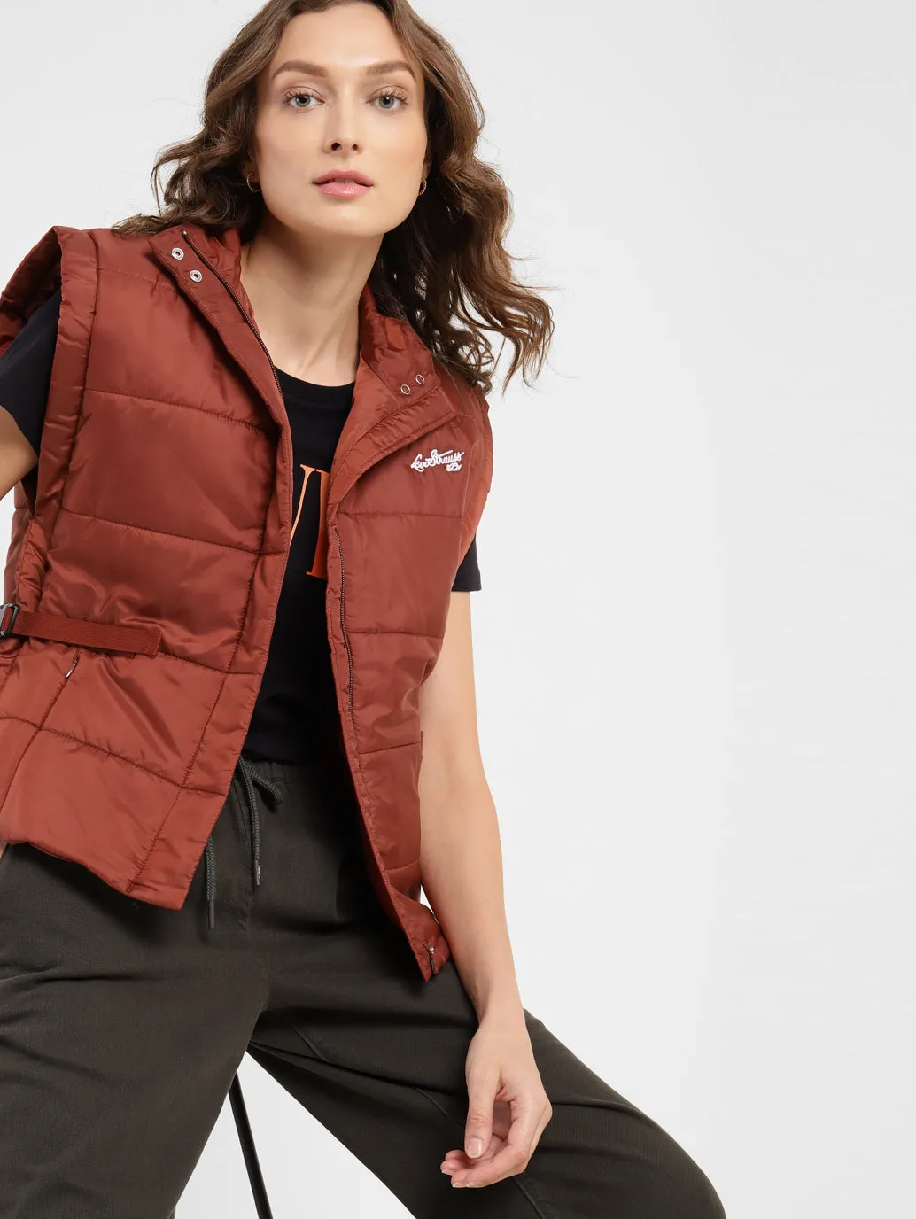 Women's Solid Turtle Neck Jackets