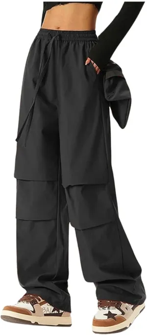 Women's Wide Legged Quick Drying Stretch Waist Overalls Harem Pants Women Dressy