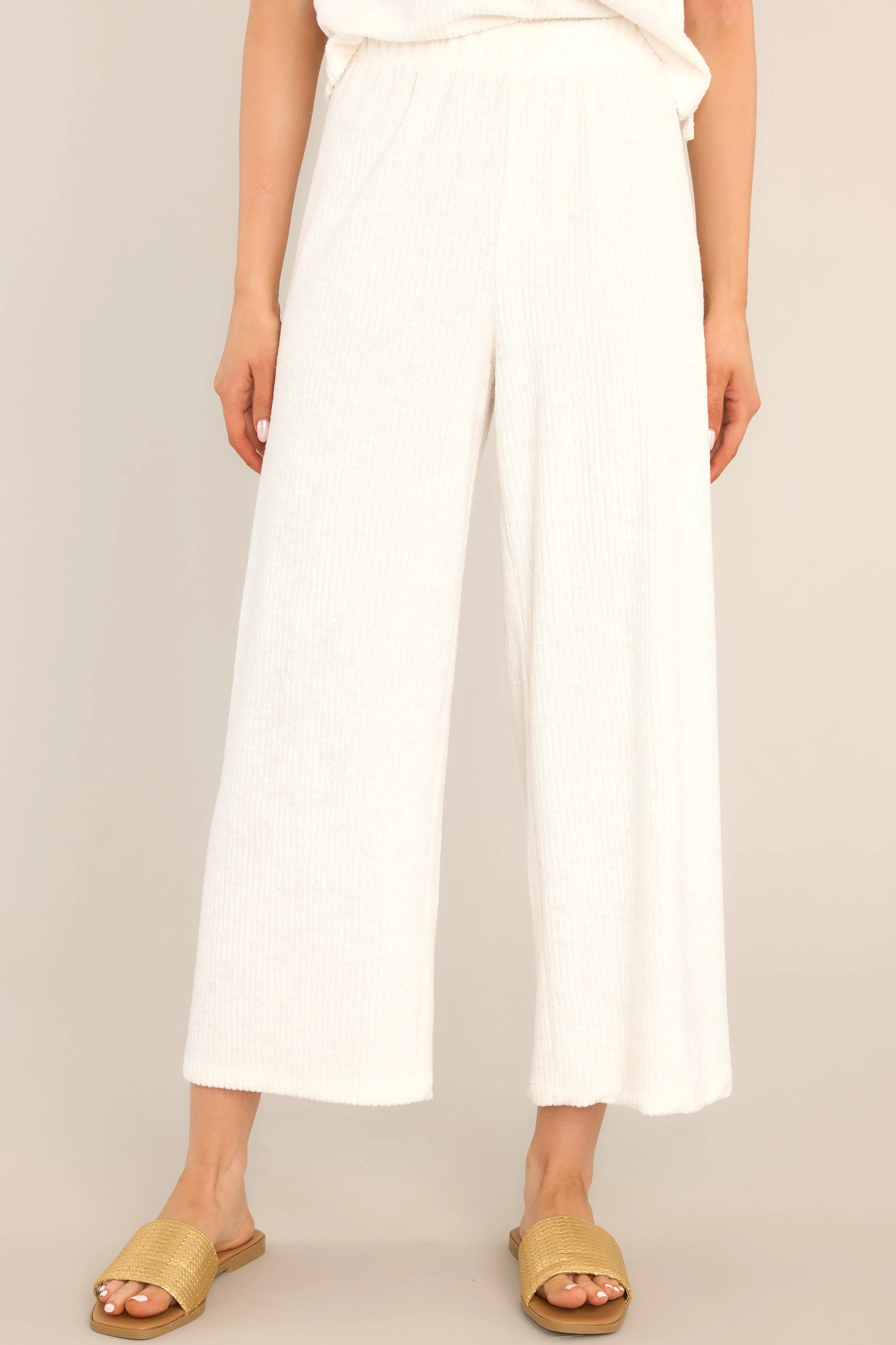 Z-Supply Beachy Rib Cloud Dancer Terry Pants